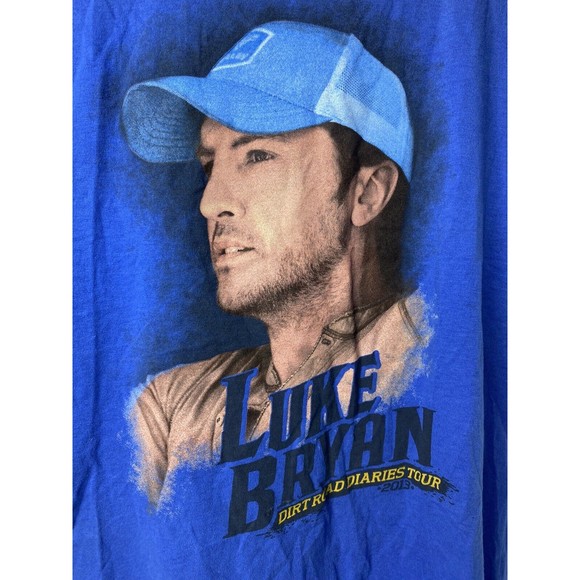 Gildan | Tops | Luke Bryan Dirt Road Diaries Tour Shirt Blue XL - Picture 5 of 15